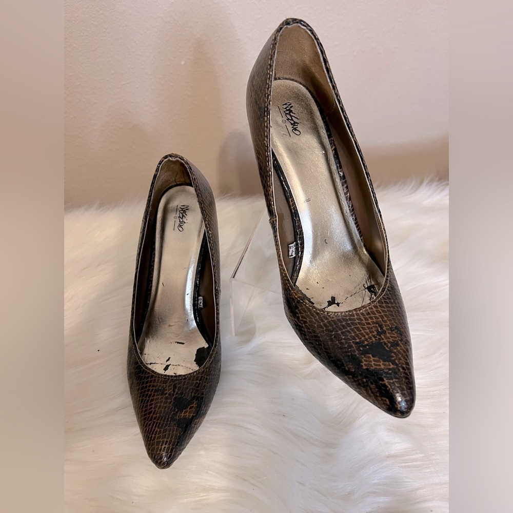 Mossimo Supply Co Brown Heels Elegant Stiletto Pumps
